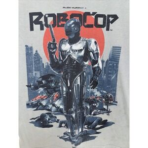 Loot Crate Robocop Shirt Men's Size Small Gray Short Sleeve Graphic T Shirt